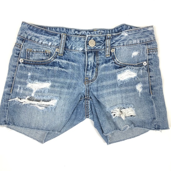 American Eagle Outfitters Pants - American Eagle Distressed Light Wash Shorts
